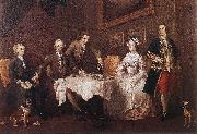 HOGARTH, William The Strode Family w USA oil painting artist
